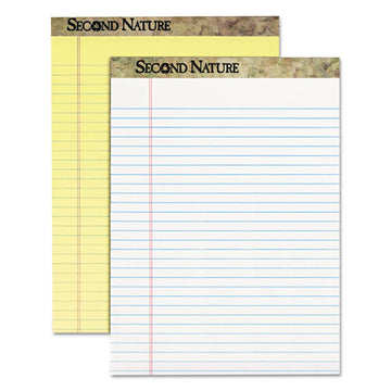 TOPS™ Second Nature Recycled Ruled Pads, Wide-legal Rule, 50 Canary-yellow 8.5 X 11.75 Sheets, Dozen freeshipping - TVN Wholesale